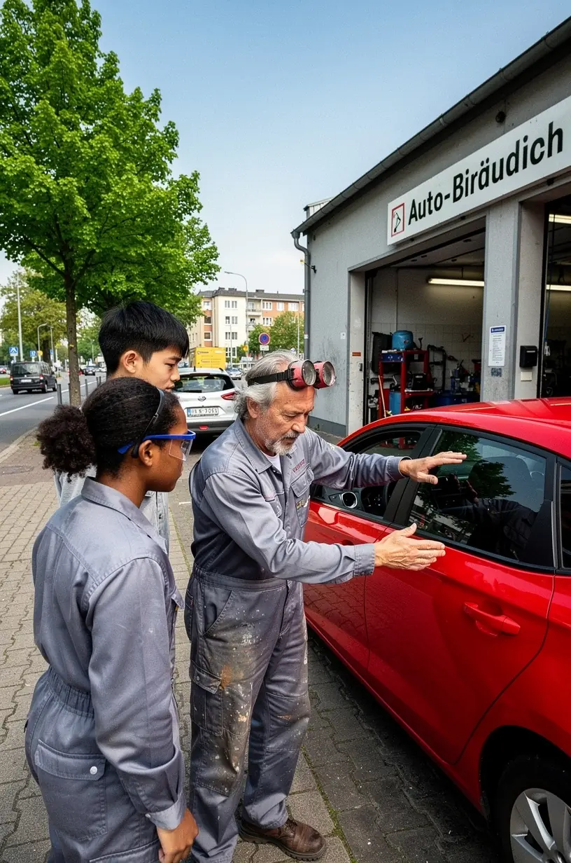 Restaurierung eines klassischen Fahrzeugs durch erfahrene Spezialisten mit originalgetreuen Ersatzteilen.